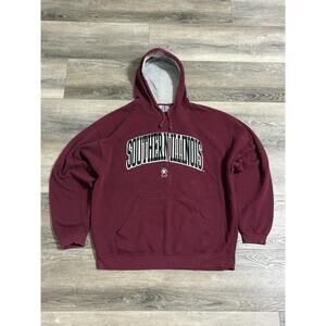 J America Southern Illinois University Spellout Hoodie Sweatshirt - Mens XXL 2XL